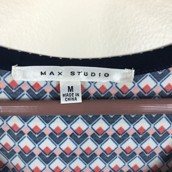 Max studio pattern faux wrap dress size medium - Picture 6 of 6